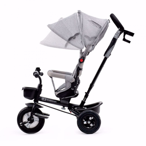 AVEO KinderKraft rowerek trójkołowy od 1 do 5 lat, obrotowe siedzisko - GREY