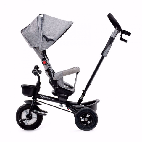 AVEO KinderKraft rowerek trójkołowy od 1 do 5 lat, obrotowe siedzisko - GREY