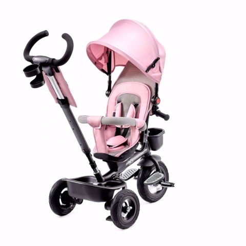 AVEO KinderKraft rowerek trójkołowy od 1 do 5 lat, obrotowe siedzisko - PINK
