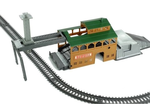 Zestaw Tartak Kolejka Tory 450 cm 60 Elementów