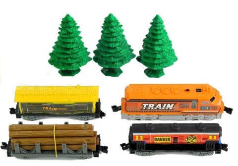 Zestaw Tartak Kolejka Tory 450 cm 60 Elementów