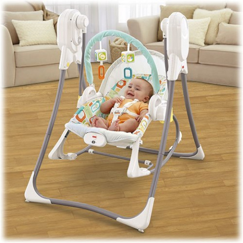 Fisher Price Hustawka elektryczna Lezaczek 4w1 BMF35