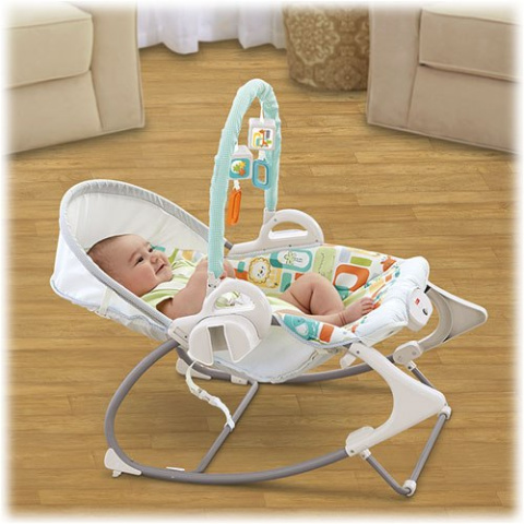 Fisher Price Hustawka elektryczna Lezaczek 4w1 BMF35