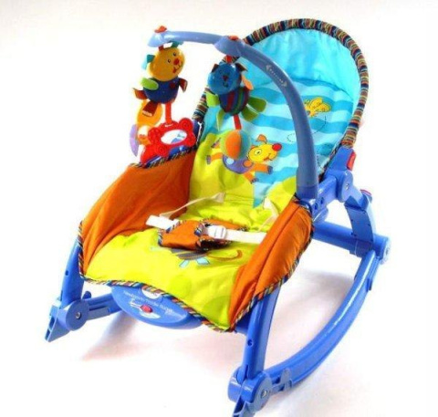 Leżaczek bujaczek z muzyką 3w1 do 18kg Baby Mix 130824