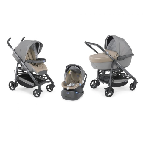 Trio Love Chicco zestaw 3w1 (spacerówka + gondola + fotelik + baza )