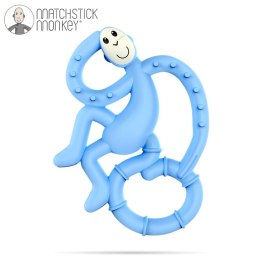 Matchstick Monkey Mini gryzak silikonowy sensoryczny ze szczoteczką Light Blue