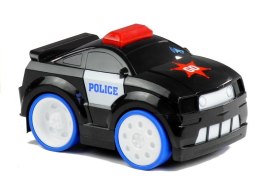 LeanToys Autko Auto Plastikowe Policja Naciśnij i Jedź