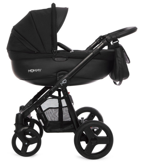 MOMMY 3w1 BabyActive wózek głęboko-spacerowy + fotelik samochodowy Kite 0-13kg - 05 Black Magic