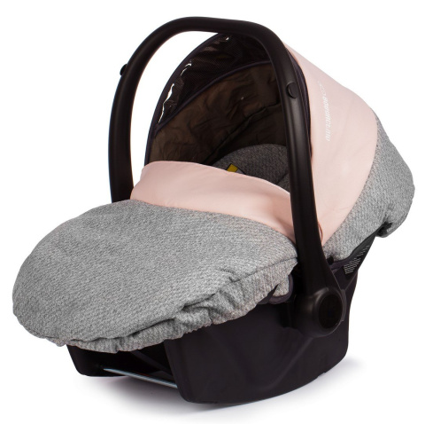 MOMMY 3w1 BabyActive wózek głęboko-spacerowy + fotelik samochodowy Kite 0-13kg - 09 Pinky