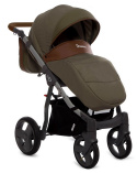 MOMMY 3w1 BabyActive wózek głęboko-spacerowy + fotelik samochodowy Kite 0-13kg - 07 Khaki
