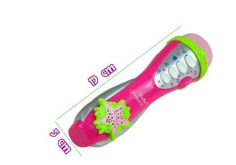 Różowy Mikrofon Karaoke Dziecięcy + 10 Melodii