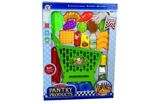 Wózek Sklepowy z Artykułami Spożywczymi