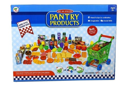 Wózek Sklepowy z Artykułami Spożywczymi