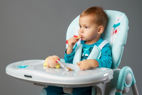 MAGNUS CARETERO krzesełko do karmienia z regulacją podnóżka - NEW BEIGE