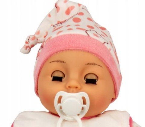 LALKA BOBAS MÓWI I ŚPIEWA POLSKI 45CM+SMOCZEK_80 MARIOTOYS