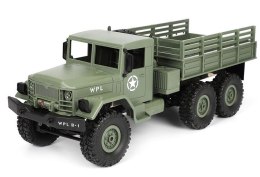 Ciężarówka wojskowa WPL B-16 (1:16, 6x6, 2.4G, LiPo) - Zielony