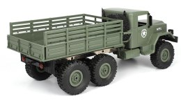 Ciężarówka wojskowa WPL B-16 (1:16, 6x6, 2.4G, LiPo) - Zielony