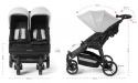 EASY TWIN 3.0 Baby Monsters wózek bliźniaczy - wersja spacerowa Black