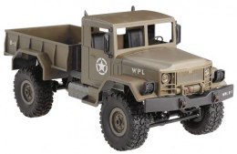 Ciężarówka wojskowa WPL B-14 (1:16, 4x4, 2.4G, LiPo) - Żółty