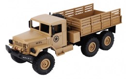 Ciężarówka wojskowa WPL B-16 (1:16, 6x6, 2.4G, LiPo) - Żółty