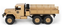 Ciężarówka wojskowa WPL B-16 (1:16, 6x6, 2.4G, LiPo) - Żółty