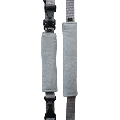 Rollersy - Adaptery z kółkami do fotelików samochodowych Maxi Cosi, Cybex, BeSafe, X-Lander, Joie, Safety 1st, Nuna - Baby Grey