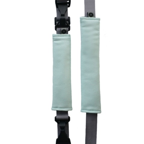 Rollersy - Adaptery z kółkami do fotelików samochodowych Maxi Cosi, Cybex, BeSafe, X-Lander, Joie, Safety 1st, Nuna - Frost Mint