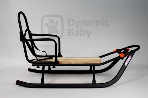 SANKI DZIECIĘCE DOTI Dynamic Baby z pchaczem, oparciem i śpiworem - srebrne