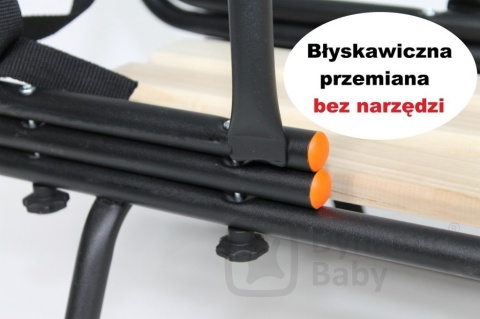SANKI DZIECIĘCE DOTI Dynamic Baby z pchaczem, oparciem i śpiworem - srebrne