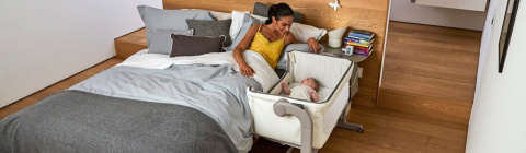 Next2me Magic Chicco 0m+ łóżeczko dostawne - Candy Pink