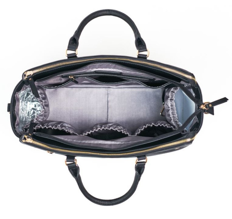 CARLA JOISSY to niezwykła torba dla Mamy o wyglądzie damskiej torebki - Black/Gold