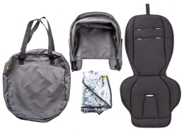 Buggypod IO Accessory Pack zestaw akcesoriów do dostawki (budka, wkładka, folia przeciwdeszczowa, torba)