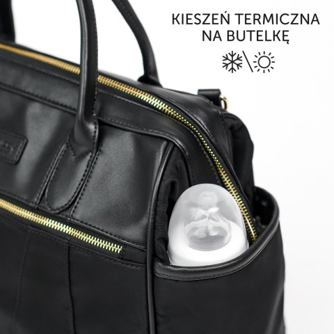 EMMA JOISSY to pojemna, torba dla mamy w modnej odsłonie - Black