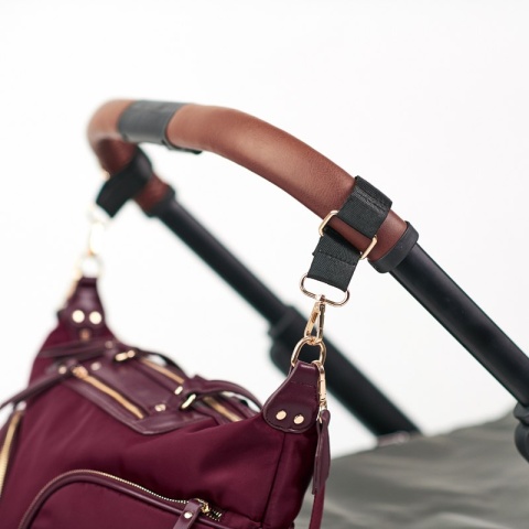 LUNA 2w1 JOISSY to połączenie torby i plecaka dla mamy - Burgundy