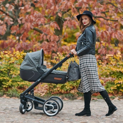 LUNA 2w1 JOISSY to połączenie torby i plecaka dla mamy - Dark Grey