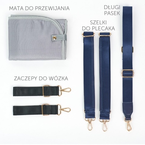 LUNA 2w1 JOISSY to połączenie torby i plecaka dla mamy - Navy