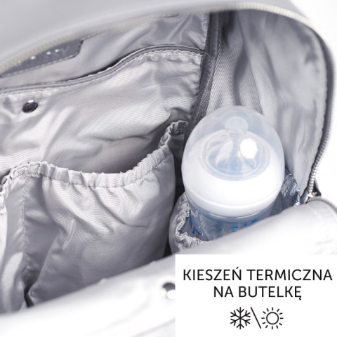 MOON JOISSY Plecak został zaprojektowany by spełniać potrzeby nowoczesnych oraz aktywnych rodziców - Light Gray