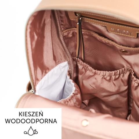 MOON JOISSY Plecak został zaprojektowany by spełniać potrzeby nowoczesnych oraz aktywnych rodziców - Nude