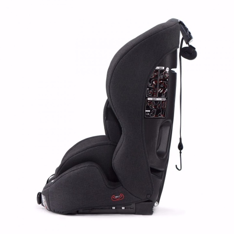 SAFETY-FIX KinderKraft fotelik samochodowy 9-36kg z systemem ISOFIX - Black