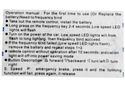 Pilot TX1 do Pojazdu na Akumulator 2.4G BMW X6 S2588
