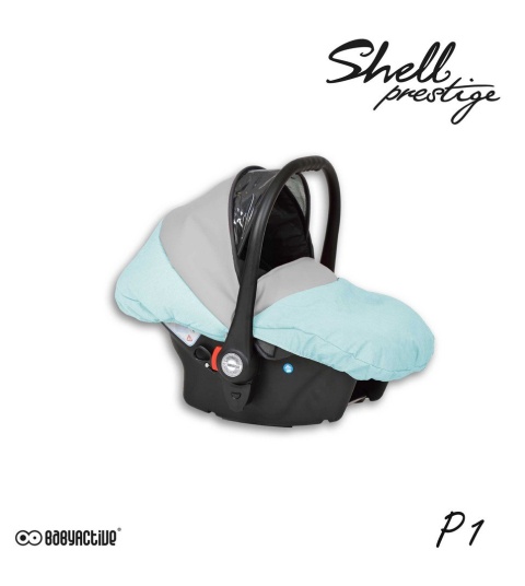 SHELL PRESTIGE 3w1 BabyActive wózek głęboko-spacerowy + fotelik samochodowy 0m+ P01