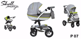SHELL PRESTIGE 3w1 BabyActive wózek głęboko-spacerowy + fotelik samochodowy 0m+ P07