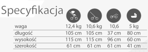 SHELL PRESTIGE BLACK 3w1 BabyActive wózek głęboko-spacerowy + fotelik samochodowy 0m+ P10