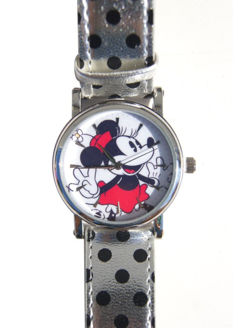 ZEGAREK NA RĘKĘ MICKEY SREBRNY
