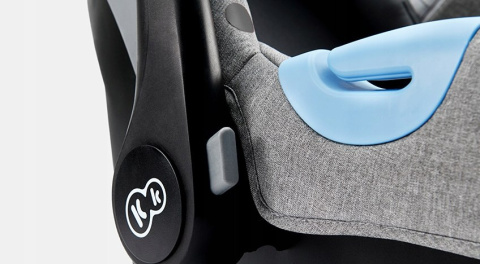 MINK Kinderkraft Fotelik samochodowy Nosidełko 0-13 kg - GRAY MELANGE