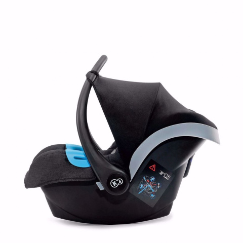 MINK Kinderkraft Fotelik samochodowy - Nosidełko 0-13 kg - BLACK MELANGE