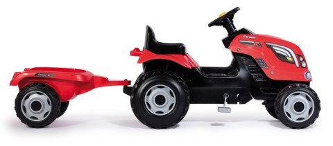 Traktor na pedały dla dziecka Smoby Farmer XL z przyczepą - Czerwony