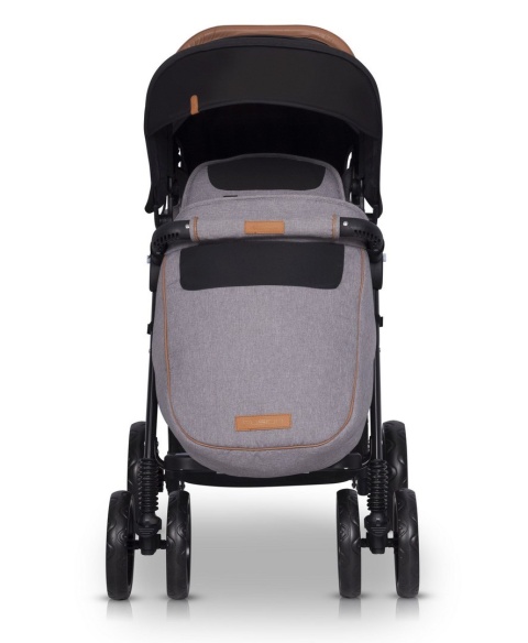 FUSION easyGO wózek spacerowy dla bliźniąt lub dla dzieci rok po roku typu „tandem” - Grey Fox