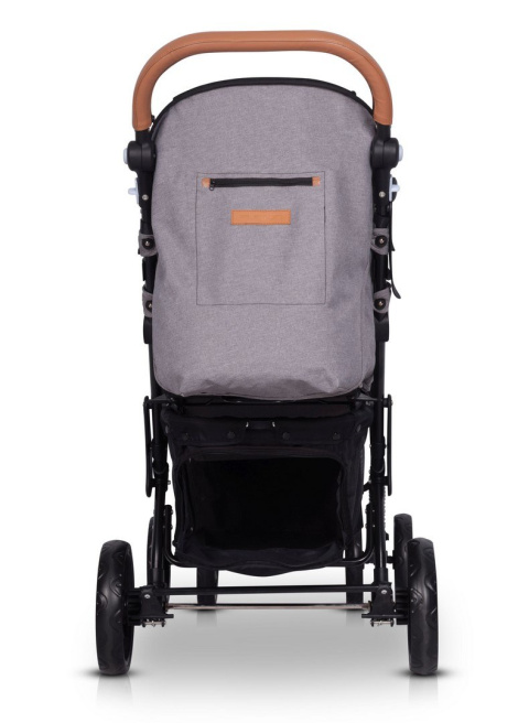 FUSION easyGO wózek spacerowy dla bliźniąt lub dla dzieci rok po roku typu „tandem” - Grey Fox