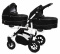 TWINNI PREMIUM 2w1 BabyActive wózek bliźniaczy głęboko-spacerowy - 07 Black